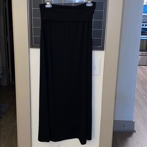 Black maxi skirt